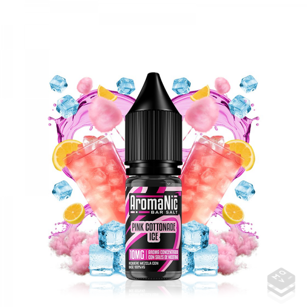 AROMA PINK COTTONADE ICE SALTS AROMANIC 10ML MINILONGFILL