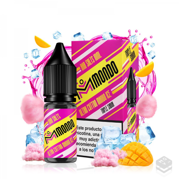 ULTRA COTTON MANGO ICE MONDO BAR SALT 10ML VAPE