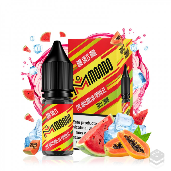 EPIC WATERMELON PAPAYA ICE  MONDO BAR SALT 10ML VAPE