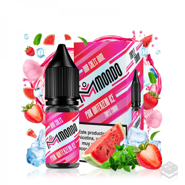 PINK WATERZERO ICE MONDO BAR SALT 10ML VAPE