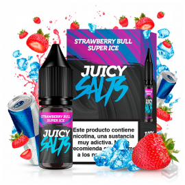 STRAWBERRY BULL SUPER ICE 10ML JUICY SALTS VAPE