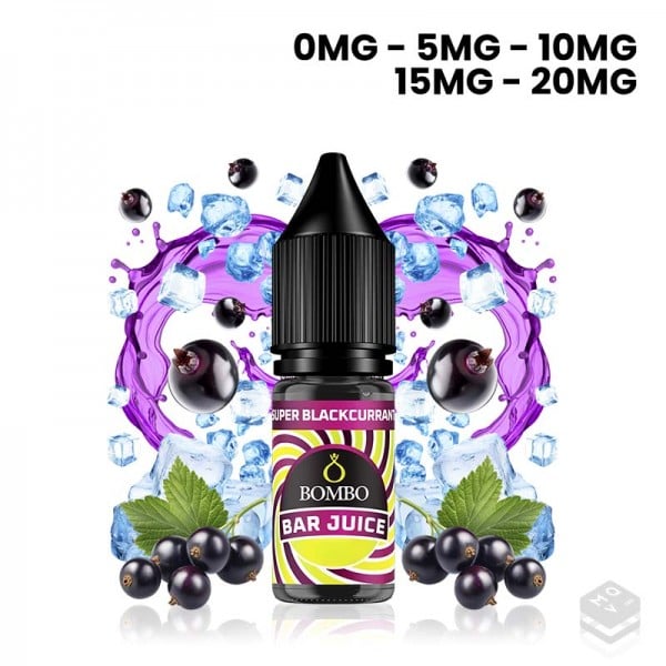 SALES DE NICOTINA SUPER BLACKCURRANT ICE BAR JUICE BY BOMBO 10ML