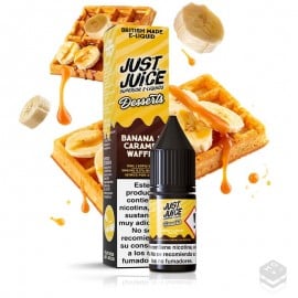 SALES DE NICOTINA BANANA CARAMEL WAFFLE JUST JUICE DESSERTS 10ML