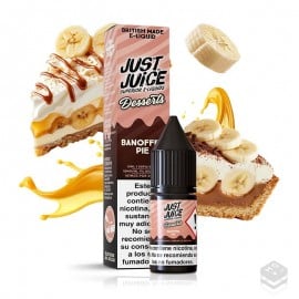 NIC SALTS BANOFFEE PIE JUST JUICE DESSERTS  10ML