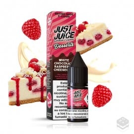 SALES DE NICOTINA WHITE CHOCOLATE RASPBERRY CHEESECAKE JUST JUICE DESSERTS 10ML