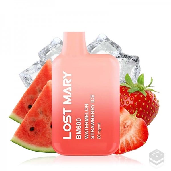 VAPER DESECHABLE LOST MARY BM600 WATERMELON STRAWBERRY ICE 20MG 2ML