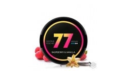 BOLSA DE NICOTINA RASPBERRY VANILLA MEDIUM 77 NICOTINE POUCHES