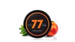 NICOTINE POUCHES PEACH MINT MEDIUM 77 NICOTINE POUCHES