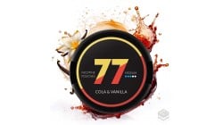 NICOTINE POUCHES COLA VANILLA MEDIUM 77 NICOTINE POUCHES