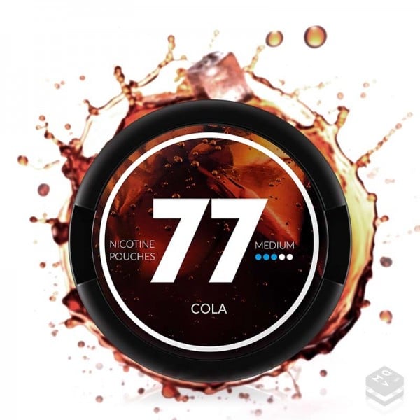 NICOTINE POUCHES COLA ICE MEDIUM 77 NICOTINE POUCHES