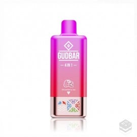 VAPER DESECHABLE STRAWBERRY ICE GUDBAR 4 IN 1 0MG