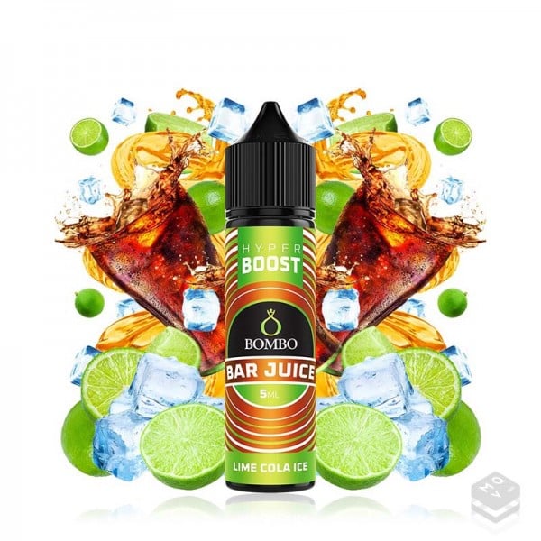 FLAVOUR LIME COLA ICE BAR JUICE HYPER BOOST BOMBO ELIQUIDS 5ML LONGFILL