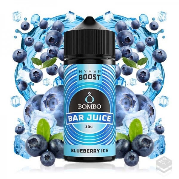 FLAVOUR BLUEBERRY ICE BAR JUICE HYPER BOOST BOMBO ELIQUIDS 10ML LONGFILL