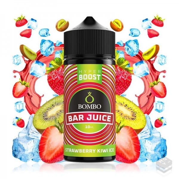 FLAVOUR STRAWBERRY KIWI ICE BAR JUICE HYPER BOOST BOMBO ELIQUIDS 10ML LONGFILL