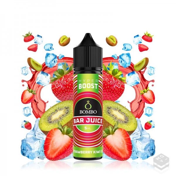 AROMA STRAWBERRY KIWI ICE BAR JUICE HYPER BOOST BOMBO ELIQUIDS 5ML LONGFILL