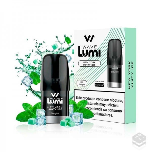 CARTUCHO PRECARGADO WAVE LUMI NEW YORK MINTY ICE BUD VAPE