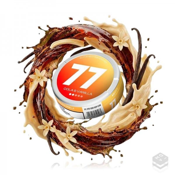 NICOTINE POUCHES COLA VANILLA 77 NICOTINE POUCHES