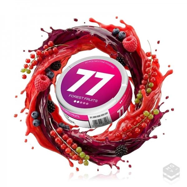 NICOTINE POUCHES FOREST FRUITS 77 NICOTINE POUCHES
