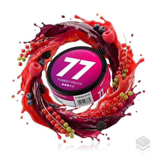 NICOTINE POUCHES FOREST FRUITS 77 NICOTINE POUCHES
