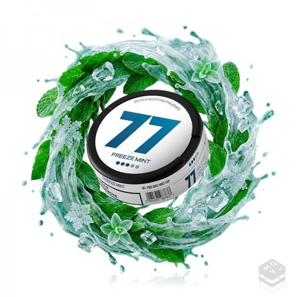 BOLSA DE NICOTINA FREEZE MINT 77 NICOTINE POUCHES