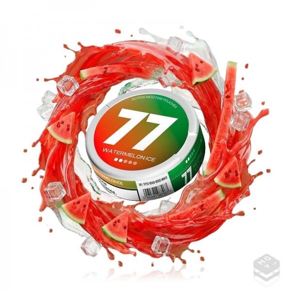 NICOTINE POUCHES WATERMELON ICE 77 NICOTINE POUCHES