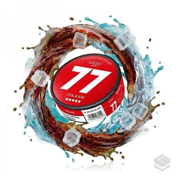 NICOTINE POUCHES COLA ICE GHOST MINI 77 NICOTINE POUCHES