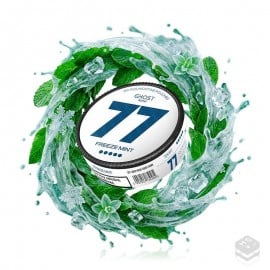 BOLSITA DE NICOTINA FREEZE MINT GHOST MINI 77 NICOTINE POUCHES