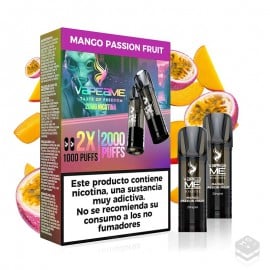 2 x MANGO PASSION FRUIT VAPEAME REVIVE PRE-FILLED CARTRIDGES 2x2ML