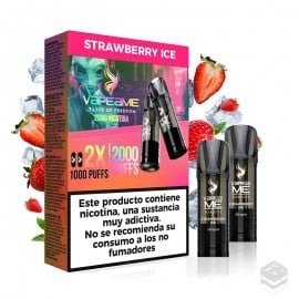 2 x STRAWBERRY ICE VAPEAME REVIVE PRE-FILLED CARTRIDGES 2x2ML