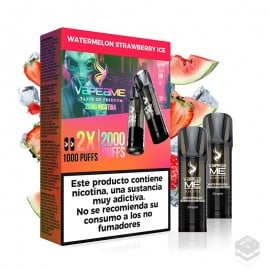 2 x CARTUCHOS PRECARGADOS WATERMELON STRAWBERRY ICE VAPEAME REVIVE 2x2ML