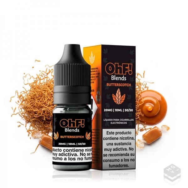 NICOTINE SALTS BUTTERSCOTCH OHF! 10ML VAPE
