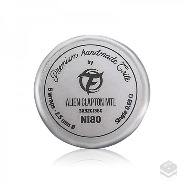 COILS ALIEN CLAPTON MTL 0.63 OHM Ni80 HANDMADE SERIES - FUMYTECH