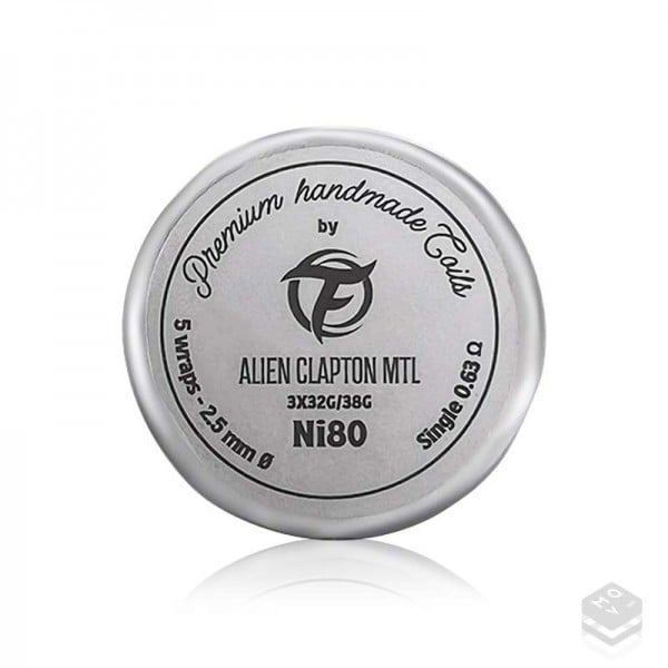 RESISTENCIAS ALIEN CLAPTON MTL 0.63 OHM Ni80 HANDMADE SERIES - FUMYTECH