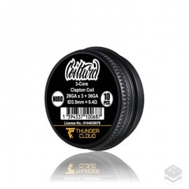 3CORE CLAPTON COILS NI80 0.4 THUNDERCLOUD X COILTURD
