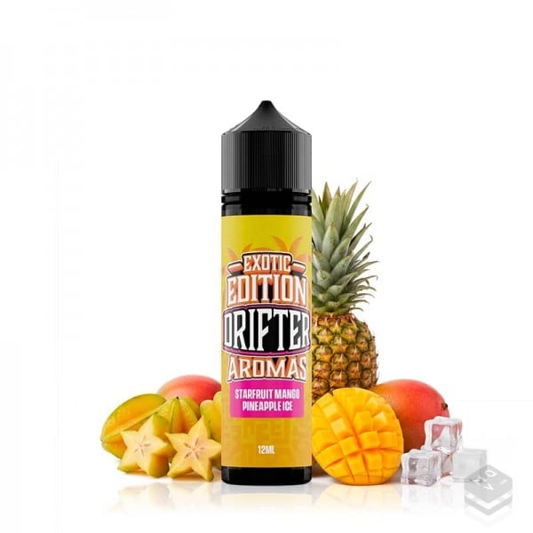 FLAVOUR DRIFTER EXOTIC STARFRUIT MANGO PINEAPPLE ICE 12ML LONGFILL