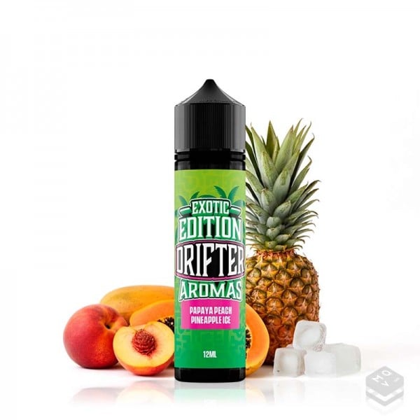 AROMA DRIFTER EXOTIC PAPAYA PEACH PINEAPPLE ICE 12ML LONGFILL