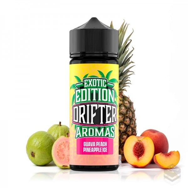 FLAVOUR DRIFTER EXOTIC GUAVA PEACH PINEAPPLE ICE 24ML LONGFILL