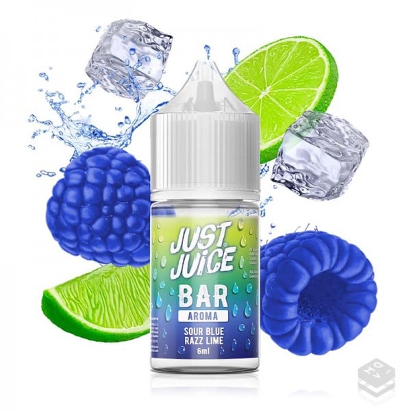 AROMA SOUR BLUE RAZZ LIME JUST JUICE BAR 6ML MINILONGFILL
