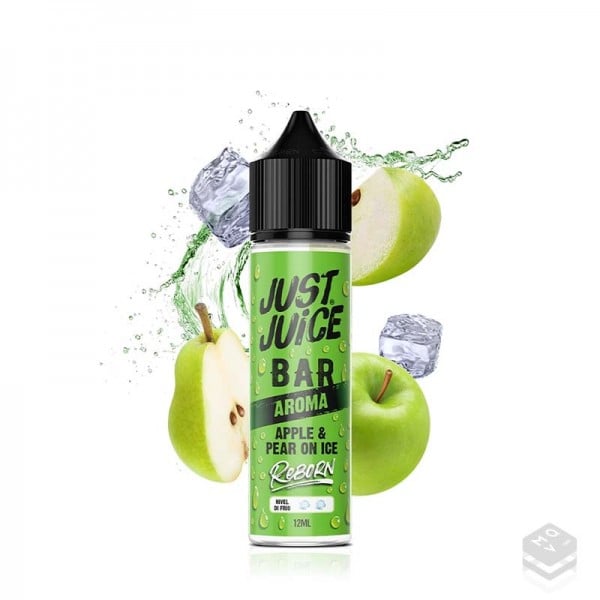 AROMA APPLE PEAR ON ICE JUST JUICE REBORN BAR 12ML LONGFILL