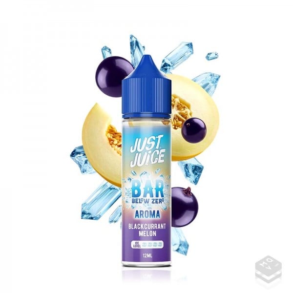 AROMA BLACKCURRANT MELON JUST JUICE BELOW ZERO 12ML LONGFILL