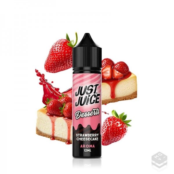 AROMA STRAWBERRY CHEESECAKE JUST JUICE DESSERTS 12ML LONGFILL