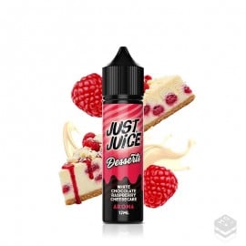 AROMA WHITE CHOCOLATE RASPBERRY CHEESECAKE JUST JUICE DESSERTS 12ML LONGFILL