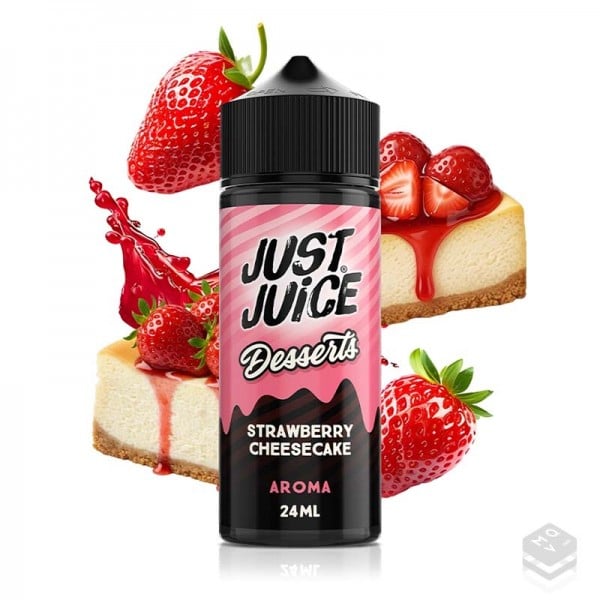 AROMA STRAWBERRY CHEESECAKE JUST JUICE DESSERTS 24ML LONGFILL