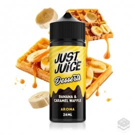 AROMA BANANA CARAMEL WAFFLE JUST JUICE DESSERTS 24ML LONGFILL