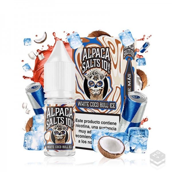 NICOTINE SALTS WHITE COCO BULL ICE ALPACA SALTS 10ML