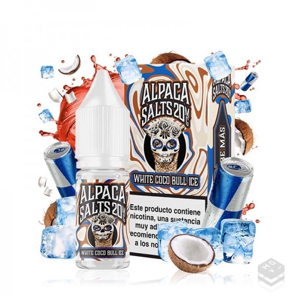 SALES DE NICOTINA WHITE COCO BULL ICE ALPACA SALTS 10ML