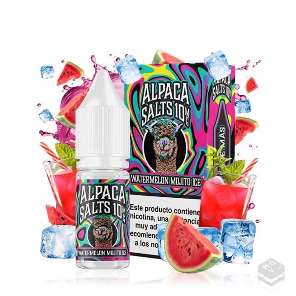 NICOTINE SALTS WATERMELON MOJITO ICE ALPACA SALTS 10ML
