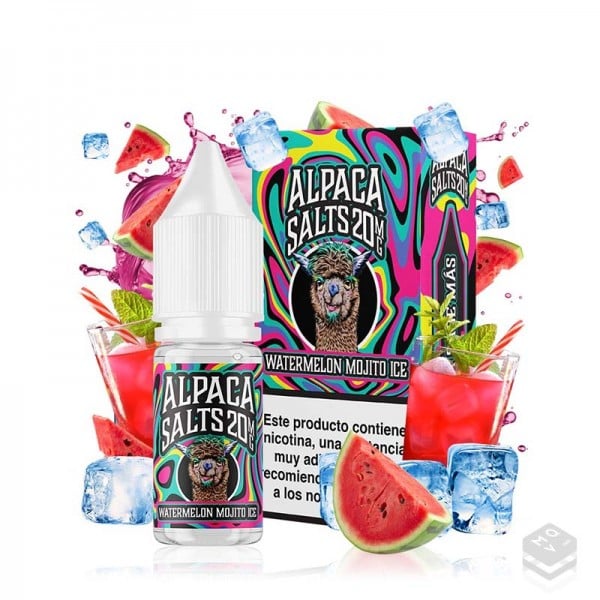 NICOTINE SALTS WATERMELON MOJITO ICE ALPACA SALTS 10ML