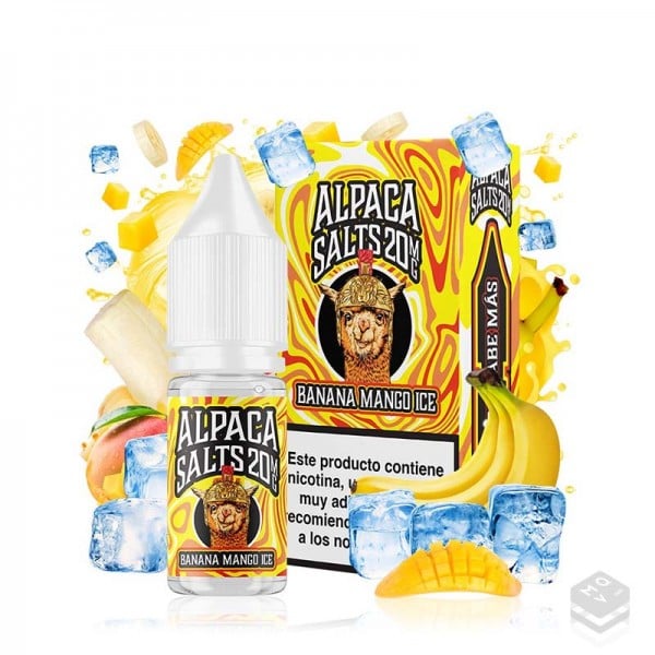 NICOTINE SALTS BANANA MANGO ICE ALPACA SALTS 10ML
