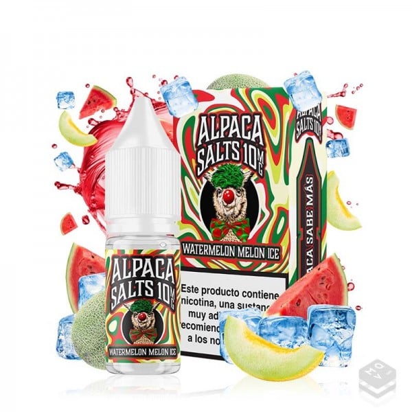NICOTINE SALTS WATERMELON MELON ICE ALPACA SALTS 10ML